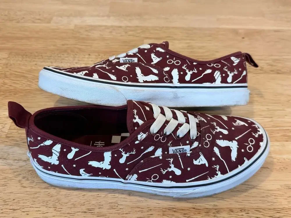 Vans x Harry Potter Authentic Maroon Shoes Big Kids Size 7
